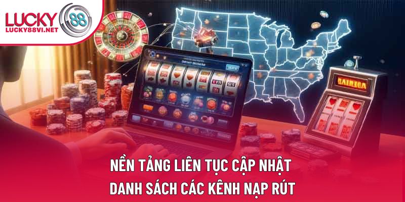 Nền tảng liên tục cập nhật danh sách các kênh nạp rút Nền tảng liên tục cập nhật danh sách các kênh nạp rút