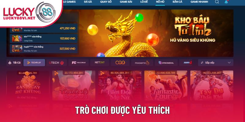 Trò chơi được yêu thích